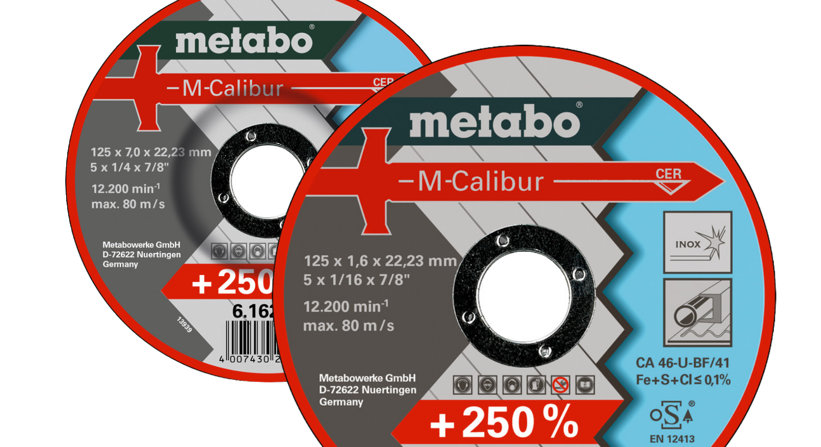 Metabo "M-Calibur" Cutting and Grinding Discs