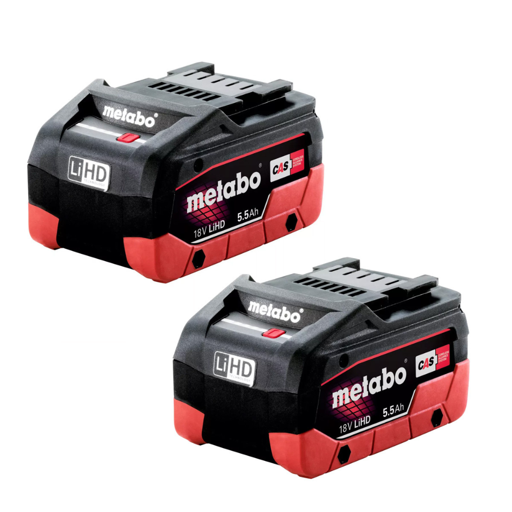Metabo 18V 5.5Ah LiHD Battery Twin Pack (AU32102550)