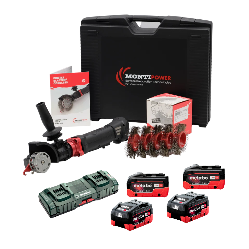 Bristle Blaster CORDLESS Kit, 4 Batteries & Charger (SB-701-BMC-84D)