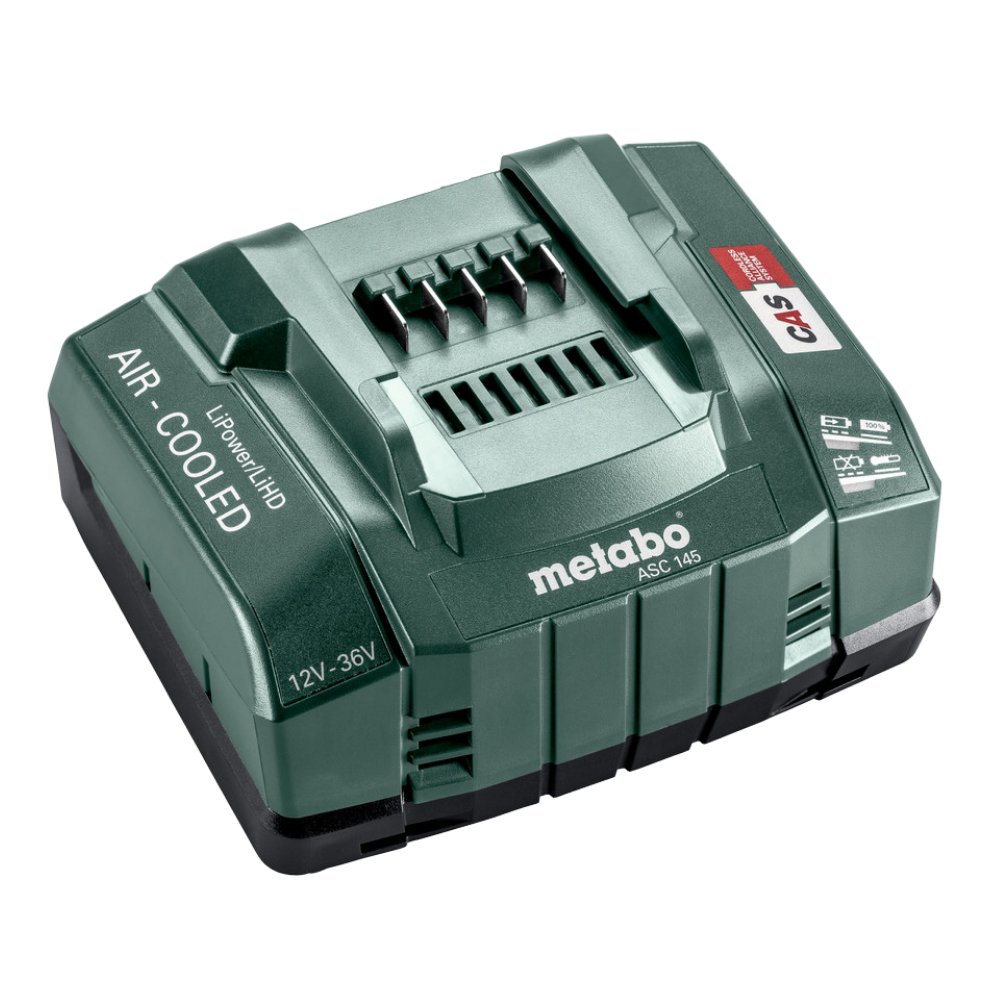 Metabo ASC 145, 12-36V Quick Charger, Air Cooled (627381000)