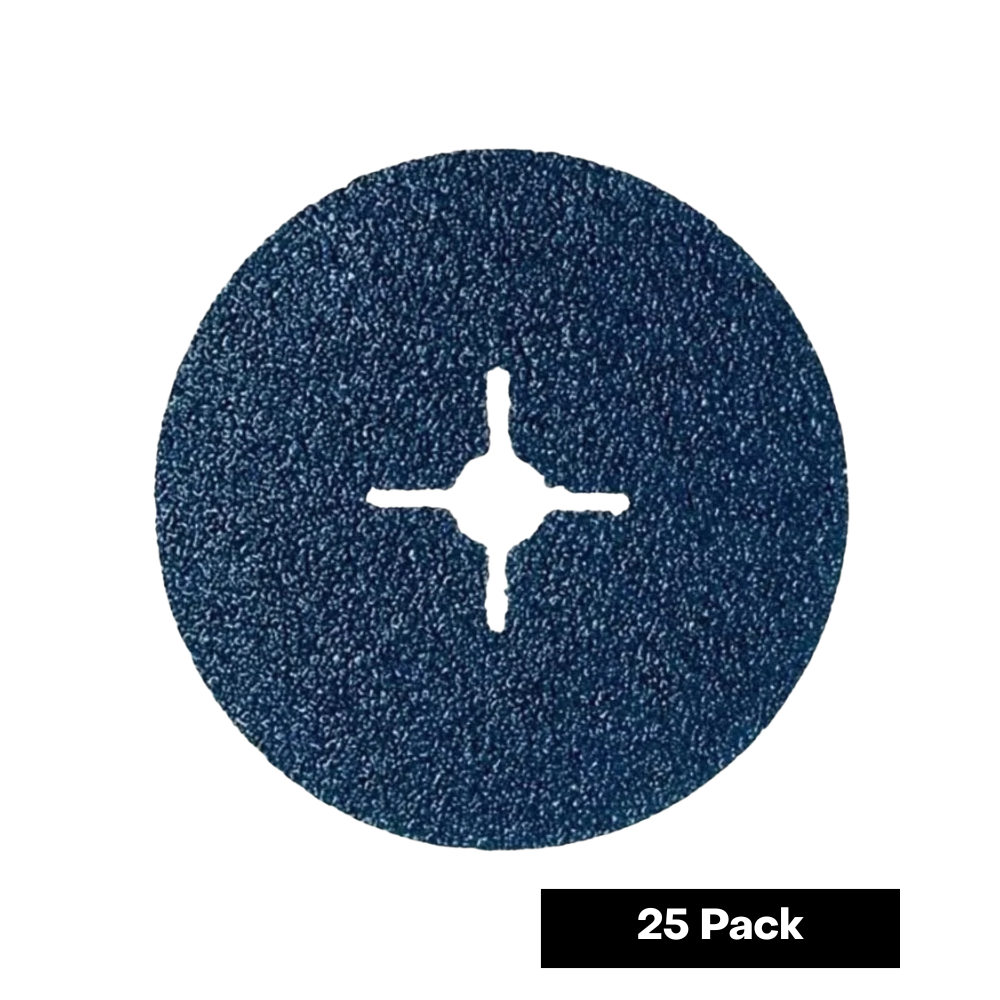 Norton NORZON Fibre Disc, F827 - 125 x 22mm Slotted, 60G (25 pack)