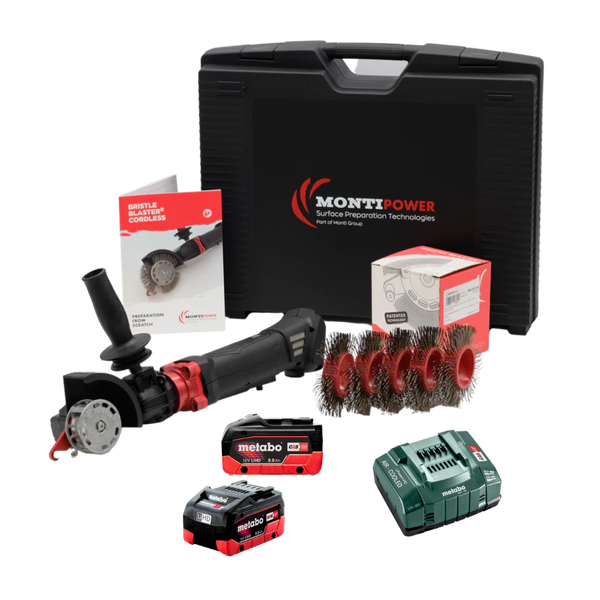 NEW Bristle Blaster CORDLESS KIT with 2 Batteries & Charger (SB-701-BMC-82-S)