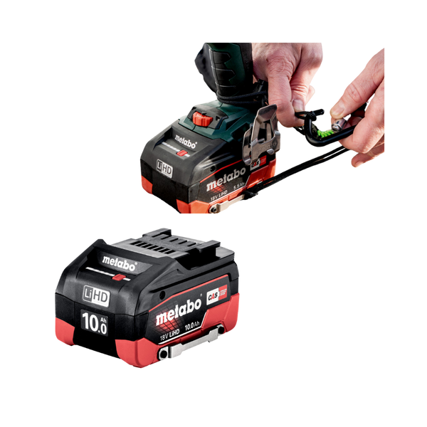 Metabo 18V 10Ah LiHD Battery Pack with Drop Secure (624991000)